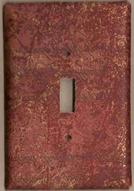 Tuscan Red Switchplate Cover